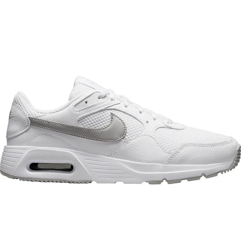 Nike Air Max SC Athletic Sneakers Shoes Women’s Size 9.5 White/Metallic Platinum - Picture 2 of 7